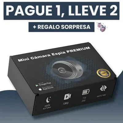 [PAGUE 1, LLEVE 2] EspíaSmart - MINI CAMERA VIGILANCIA 360 WIFI